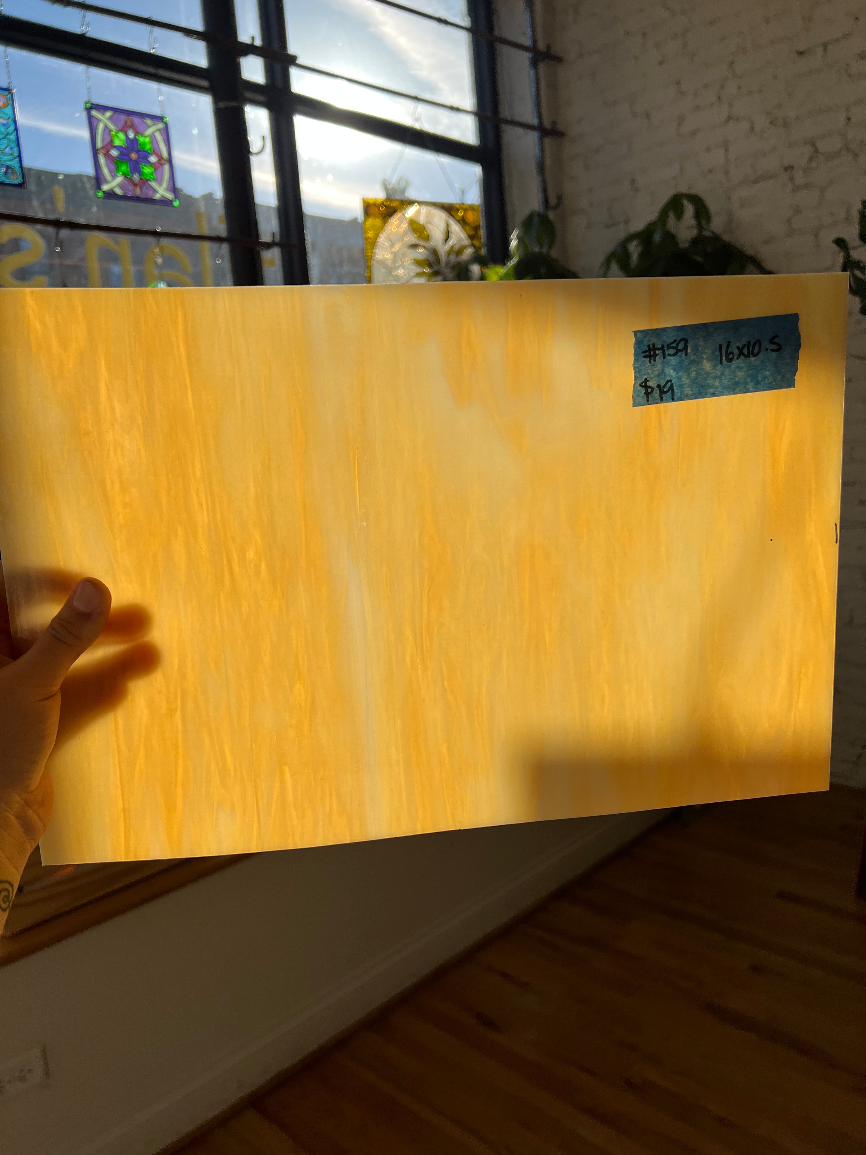 [#159] Wissmach Marzipan (Dark Amber/Opal)