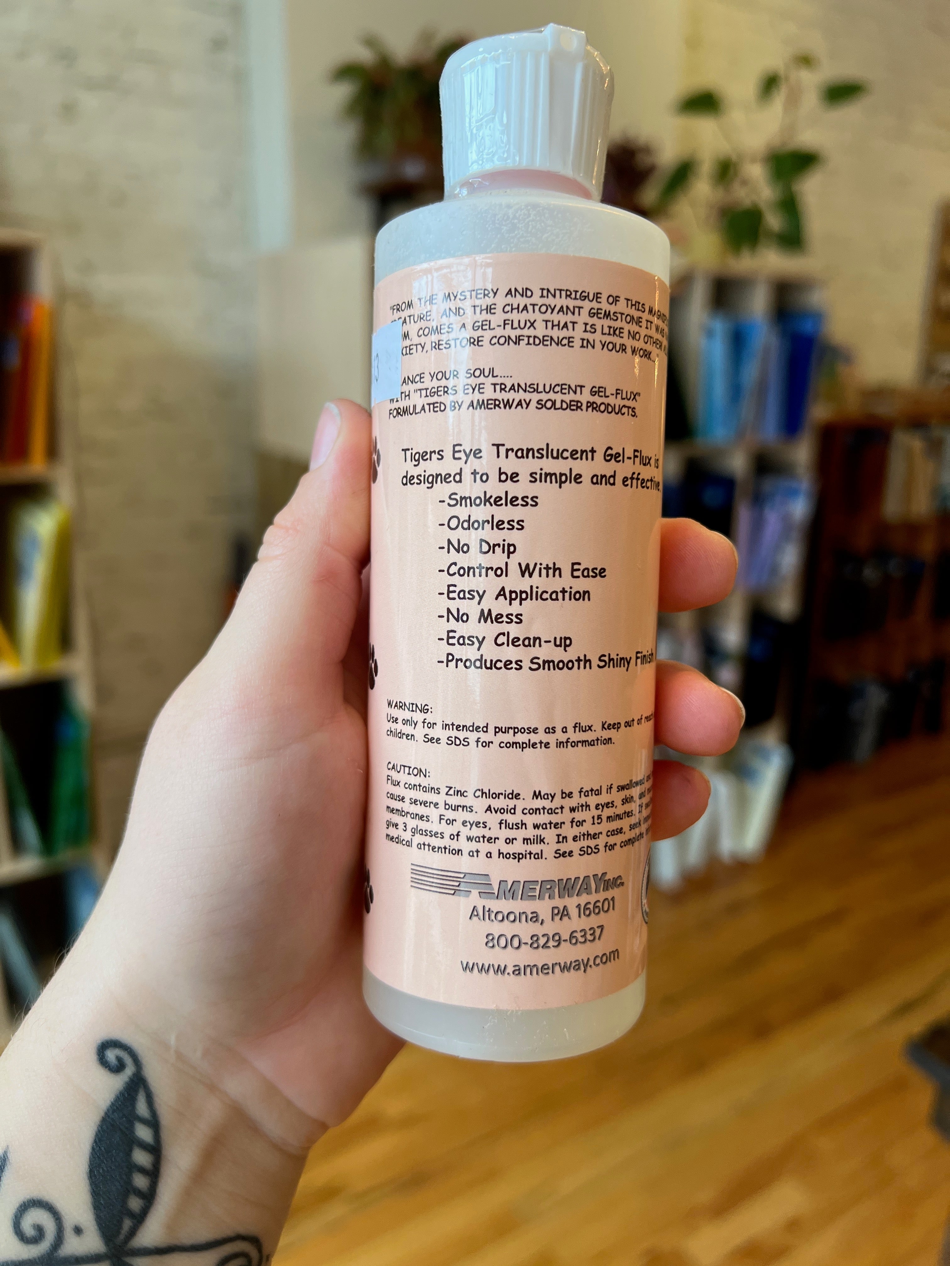 Amerway Tiger's Eye Gel Flux