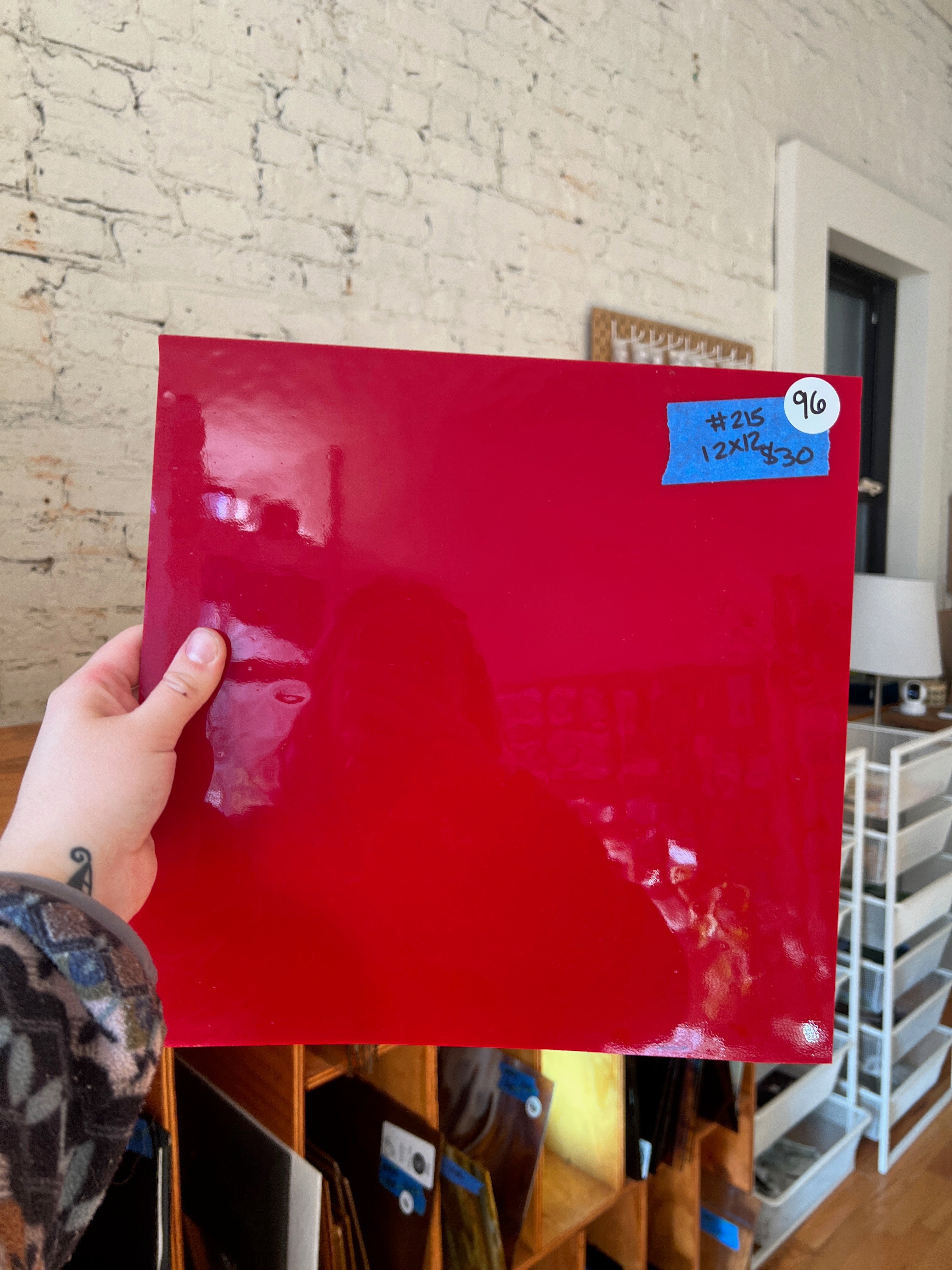 [#215] Oceanside Red Opal Smooth Fusible