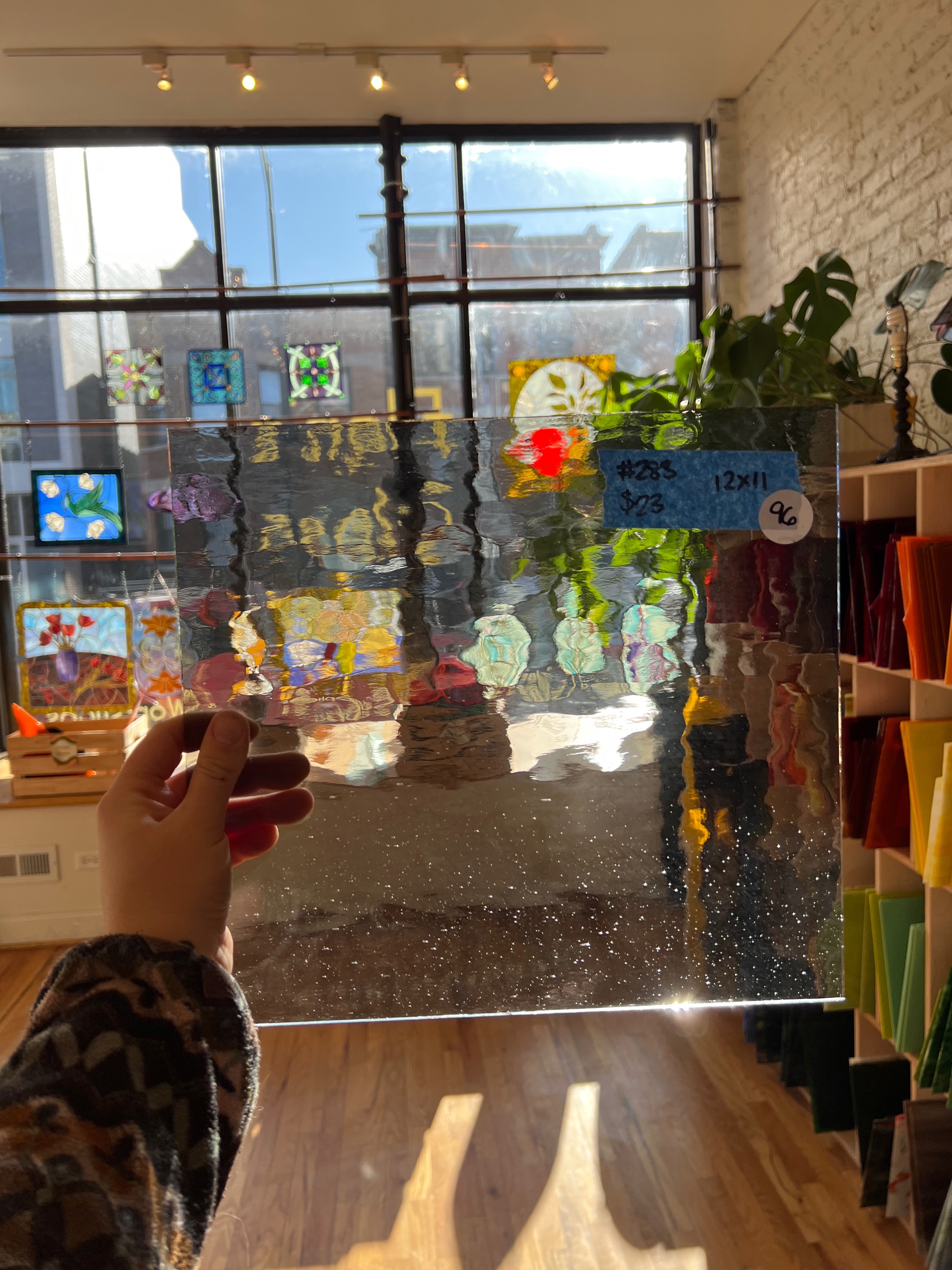 [#283] Oceanside Pale Gray Waterglass Fusible