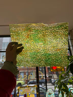 [#474] Youghiogheny Beige Opal, Dark Green Cathedral Streak with Brown Streaks Granite