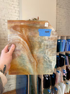 Chicago Art Glass Transparent Mottled Caramel