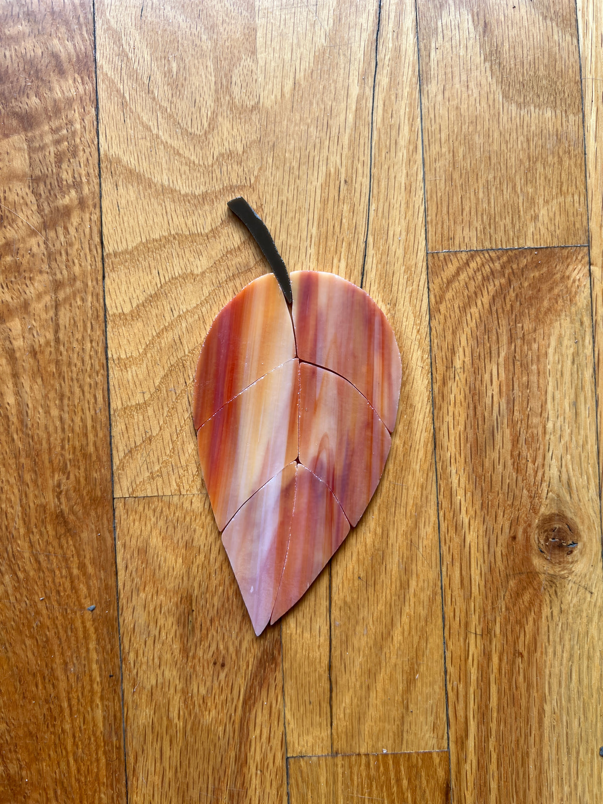 Precut Stained Glass Suncatcher Kit- Leaf